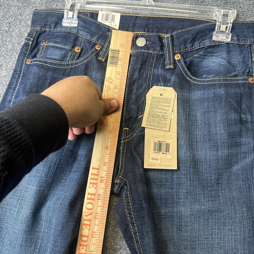 Levi's 514 Jeans Mens 29x32 Blue Medium Wash Straight Fit Classic Denim Pants - Picture 7 of 10